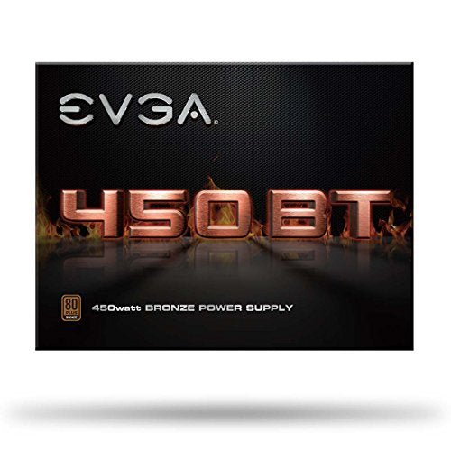 EVGA 450 BT, 80+ Bronze 450W, 3 Year Warranty, Power Supply 100-BT-0450-K1