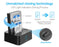 ineo USB3.1 Gen1 to SATA Dual-Bay 2.5" or 3.5" HDD / SSD with Offline Duplicate / Clone Hard Drive Docking Station plus a free USB type C adapter[T3527-VIII+]