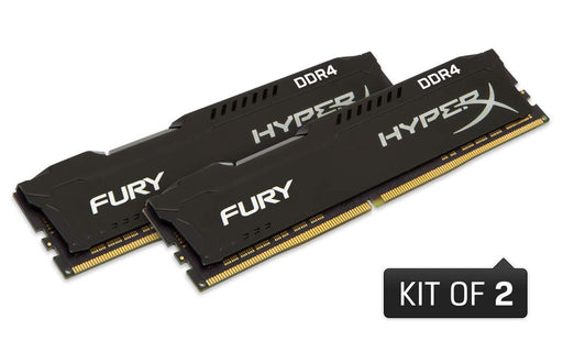 Kingston Technology HyperX Fury Black 8GB Kit (2x4GB) 2933MHz DDR4 CL17 DIMM Memory HX429C17FB2/8