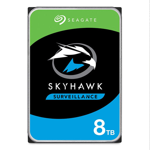 Seagate Skyhawk 8TB Surveillance Internal Hard Drive HDD - 3.5 Inch SATA 6GB/s 256MB Cache for DVR NVR Security Camera System with Drive Health Management - Frustration Free Packaging (T8000VX0022)