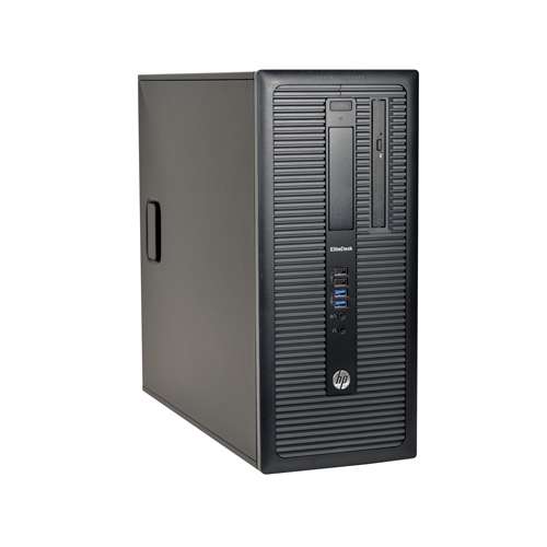HP EliteDesk 800 G1 MT Desktop PC - Intel Core i7-4790 Quad-Core 3.6GHz CPU, 16GB DDR3, 128GB SSD 500GB HDD, 4x USB 3.0, DVDRW, DisplayPort, Windows 10 Pro 64-bit, 1 Year Warranty,