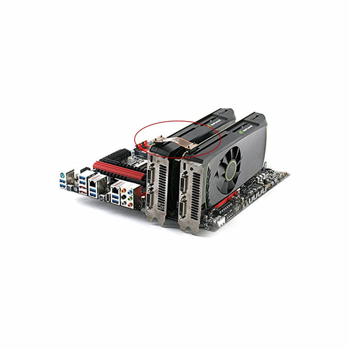 Kyerivs 2 Way SLI Bridge Flexible, 3 Slot SLI Crossfire Connector for ASUS, Nvidia Graphics Card (120mm 1pc)