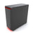 Phanteks Eclipse P400S Silent Edition with Tempered Glass, Black/Red Cases