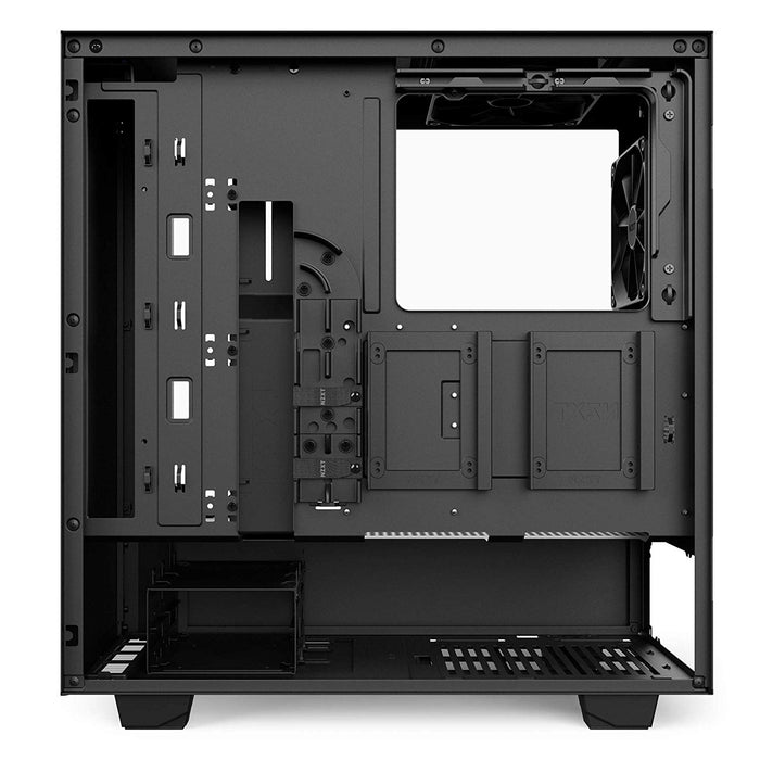 NZXT H500i - Compact ATX Mid-Tower PC Gaming Case - RGB Lighting and Fan Control - CAM-Powered Smart Device - Tempered Glass Panel - Enhanced Cable Management System – Water-Cooling Ready - Black