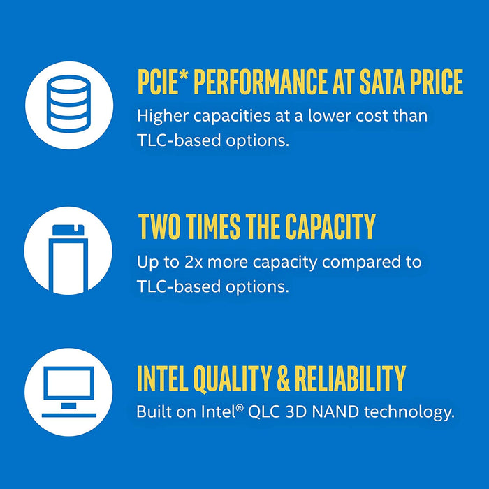 Intel 660p M.2 2280 2TB NVMe PCIe 3.0 x4 3D NAND Internal Solid State Drive (SSD)