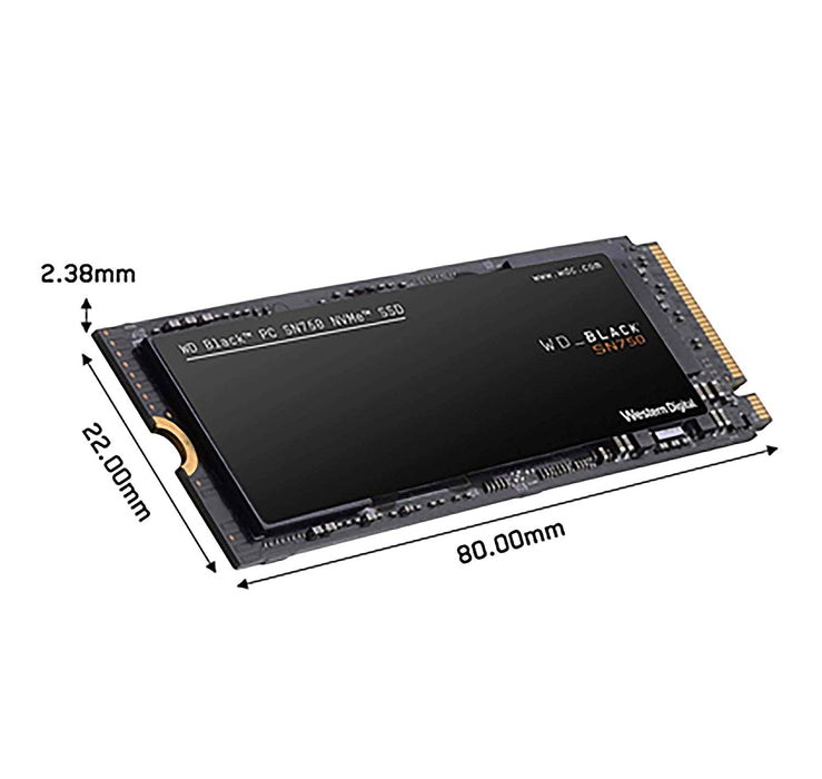 WD Black SN750 1TB NVMe Internal Gaming SSD - Gen3 PCIe, M.2 2280, 3D NAND - WDS100T3X0C