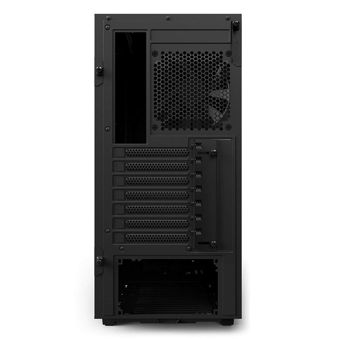 NZXT H500i - Compact ATX Mid-Tower PC Gaming Case - RGB Lighting and Fan Control - CAM-Powered Smart Device - Tempered Glass Panel - Enhanced Cable Management System – Water-Cooling Ready - Black