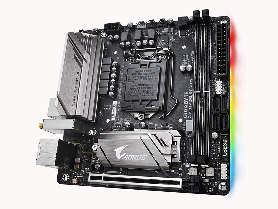 Gigabyte Z390 I AORUS PRO WiFi (Intel LGA1151/Z390/Mini-Itx/M.2/Realtek ALC1220-Vb/Intel GbE LAN/HDMI/Gaming Motherboard)