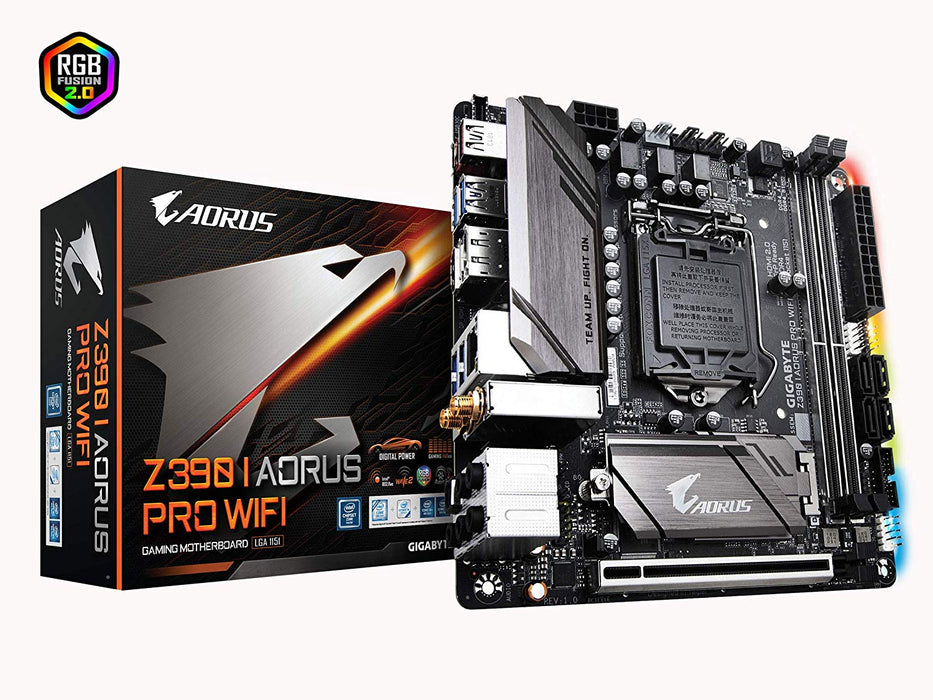 Gigabyte Z390 I AORUS PRO WiFi (Intel LGA1151/Z390/Mini-Itx/M.2/Realtek ALC1220-Vb/Intel GbE LAN/HDMI/Gaming Motherboard)